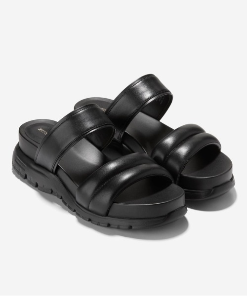 COLE HAAN(コールハーン)の「ゼログランド ダブルバンド スライド サンダル womens(サンダル・レディース・ブラック・5.5/6/6.5/7/7.5/8/5)」の2枚目の写真