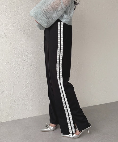 apres jour mignon(アプレジュールミニョン)の「レースラインパンツ【ZOZOTOWN限定アイテム】(その他パンツ・レディース・ピンク/ネイビー/ブラック・MEDIUM/SMALL/X-LARGE)」の16枚目の写真