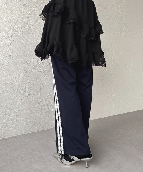 apres jour mignon(アプレジュールミニョン)の「レースラインパンツ【ZOZOTOWN限定アイテム】(その他パンツ・レディース・ピンク/ネイビー/ブラック・MEDIUM/SMALL/X-LARGE)」の11枚目の写真