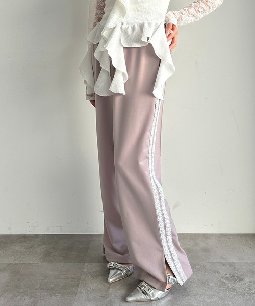 apres jour mignon(アプレジュールミニョン)の「レースラインパンツ【ZOZOTOWN限定アイテム】(その他パンツ・レディース・ピンク/ネイビー/ブラック・MEDIUM/SMALL/X-LARGE)」の22枚目の写真
