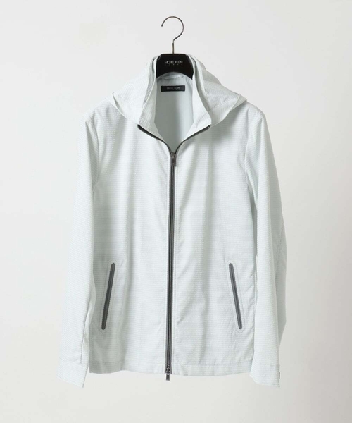 MICHEL KLEIN HOMME (ミッシェルクランオム)の「フード付きブルゾン(ブルゾン・メンズ・ライトグレー/ブラック・MEDIUM/LARGE/X-LARGE)」の1枚目の写真