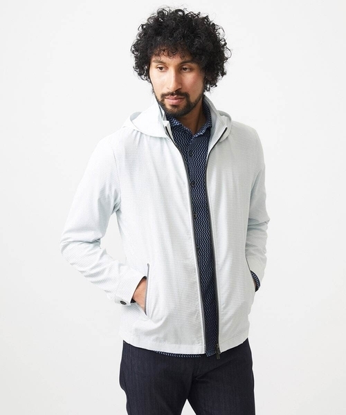 MICHEL KLEIN HOMME (ミッシェルクランオム)の「フード付きブルゾン(ブルゾン・メンズ・ライトグレー/ブラック・MEDIUM/LARGE/X-LARGE)」の3枚目の写真