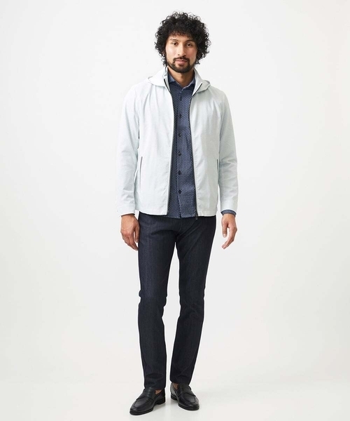 MICHEL KLEIN HOMME (ミッシェルクランオム)の「フード付きブルゾン(ブルゾン・メンズ・ライトグレー/ブラック・MEDIUM/LARGE/X-LARGE)」の4枚目の写真