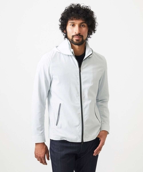 MICHEL KLEIN HOMME (ミッシェルクランオム)の「フード付きブルゾン(ブルゾン・メンズ・ライトグレー/ブラック・MEDIUM/LARGE/X-LARGE)」の5枚目の写真