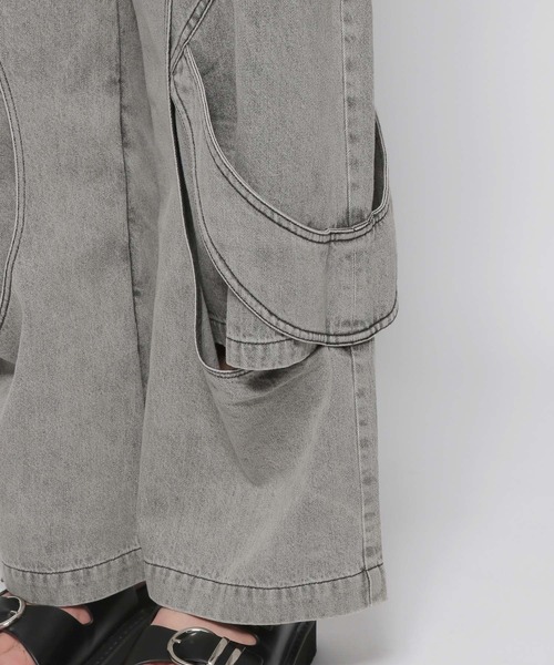 HARE（ハレ）の「カサネベルトデニムパンツ(HARE)（デニムパンツ・メンズ・グレー/ブラック・FREE）」の22枚目の写真