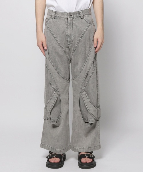HARE（ハレ）の「カサネベルトデニムパンツ(HARE)（デニムパンツ・メンズ・グレー/ブラック・FREE）」の17枚目の写真
