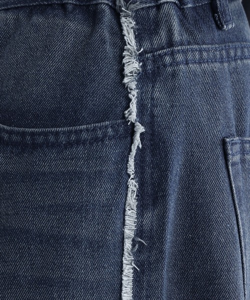 SOCCE(ソーシー)の「ハイウエストワイドフリンジサスペンダーデニム(デニムパンツ・メンズ・ブルー/ダークグレー・M/S/XL/L)」の15枚目の写真