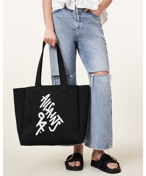 ALLSAINTS（オールセインツ）の「IZZY SPRAY M TOTE（トートバッグ・レディース・ブラック・ONE SIZE）」の8枚目の写真