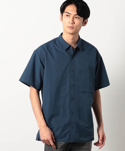 NANGA（ナンガ）の「NANGA(ナンガ) DOT AIR COMFY SS SHIRTS（シャツ/ブラウス・メンズ・ブルー/ベージュ/プラム・MEDIUM/LARGE）」の2枚目の写真