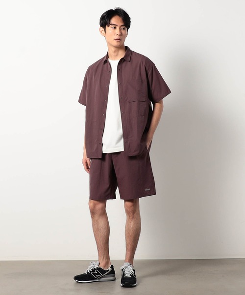 NANGA（ナンガ）の「NANGA(ナンガ) DOT AIR COMFY SS SHIRTS（シャツ/ブラウス・メンズ・ブルー/ベージュ/プラム・MEDIUM/LARGE）」の4枚目の写真