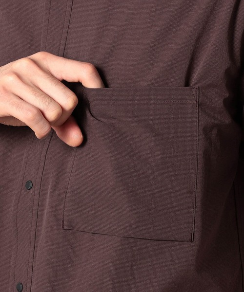 NANGA（ナンガ）の「NANGA(ナンガ) DOT AIR COMFY SS SHIRTS（シャツ/ブラウス・メンズ・ブルー/ベージュ/プラム・MEDIUM/LARGE）」の9枚目の写真