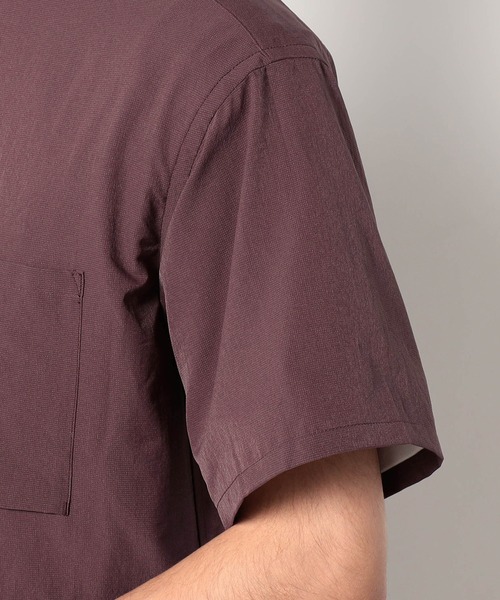 NANGA（ナンガ）の「NANGA(ナンガ) DOT AIR COMFY SS SHIRTS（シャツ/ブラウス・メンズ・ブルー/ベージュ/プラム・MEDIUM/LARGE）」の10枚目の写真