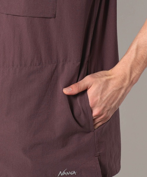 NANGA（ナンガ）の「NANGA(ナンガ) DOT AIR COMFY SS SHIRTS（シャツ/ブラウス・メンズ・ブルー/ベージュ/プラム・MEDIUM/LARGE）」の11枚目の写真