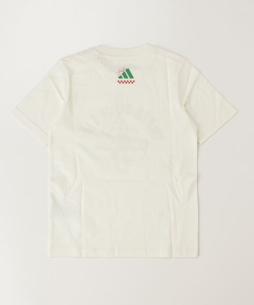 adidas（アディダス）の「アディダス adidas ラウンジ ピザグラフィック（Tシャツ/カットソー・キッズ・グリーン/オフホワイト・130cm/140cm/150cm/160cm）」の3枚目の写真