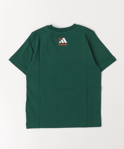 adidas（アディダス）の「アディダス adidas ラウンジ ピザグラフィック（Tシャツ/カットソー・キッズ・グリーン/オフホワイト・130cm/140cm/150cm/160cm）」の4枚目の写真