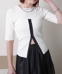 SET（セット）の「フロントホックビスチェ×ニットトップスSET（ニット/セーター）」