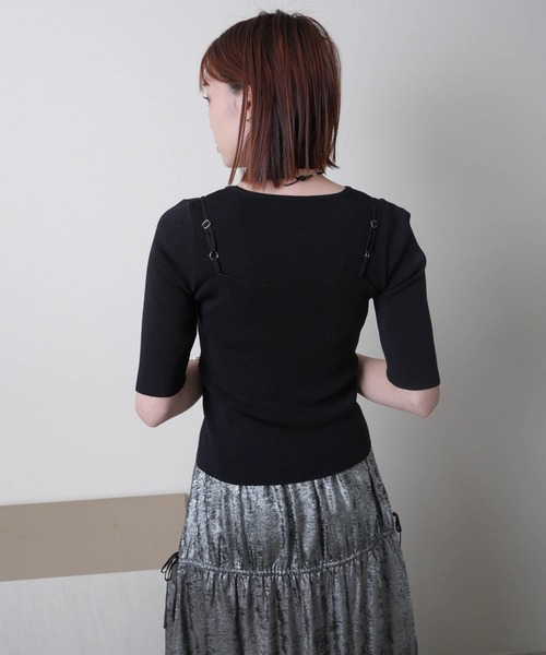 LADYMADE（レディメイド）の「フロントホックビスチェ×ニットトップスSET（ニット/セーター・レディース・ホワイト/シルバー/ブラック・FREE）」の22枚目の写真