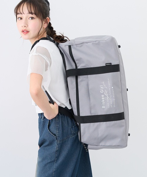 BISKEE(ビスキー)の「【BISKEE】3WAYボストンバック/トラベルバッグ 42L(ボストンバッグ・キッズ・グレー/ブラック×ブルー/ブラック/サックスブルー・FREE)」の11枚目の写真