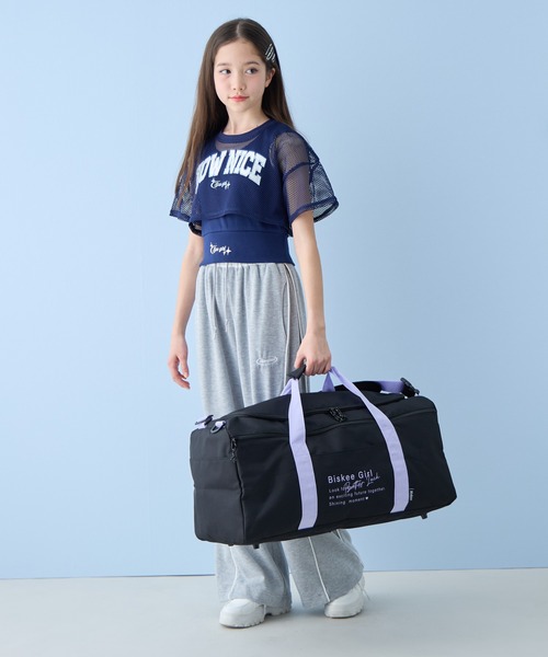 BISKEE(ビスキー)の「【BISKEE】3WAYボストンバック/トラベルバッグ 42L(ボストンバッグ・キッズ・グレー/ブラック×ブルー/ブラック/サックスブルー・FREE)」の15枚目の写真