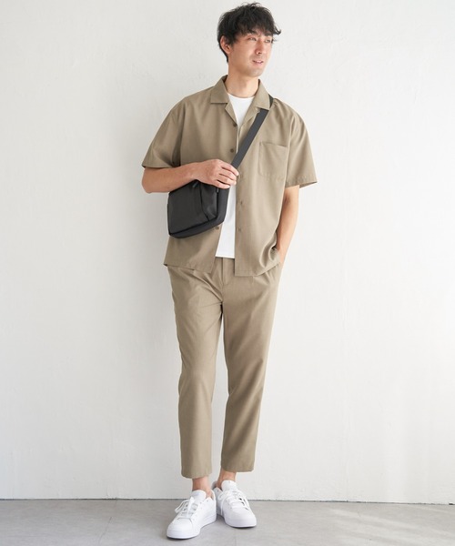 ikka（イッカ）の「【イージーケア／セットアップ対応】Reflax(R) リラックスイージーアンクルパンツ（その他パンツ・メンズ・グリーン/ダークネイビー/ベージュ/チャコールグレー・S/M/L/XL）」の12枚目の写真