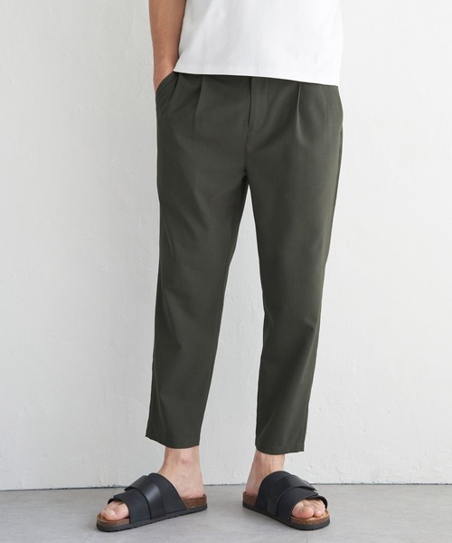 ikka（イッカ）の「【イージーケア／セットアップ対応】Reflax(R) リラックスイージーアンクルパンツ（その他パンツ・メンズ・グリーン/ダークネイビー/ベージュ/チャコールグレー・S/M/L/XL）」の22枚目の写真