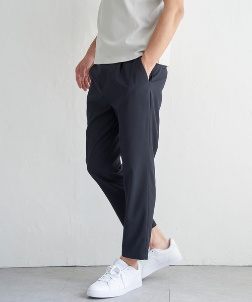 ikka（イッカ）の「【イージーケア／セットアップ対応】Reflax(R) リラックスイージーアンクルパンツ（その他パンツ・メンズ・グリーン/ダークネイビー/ベージュ/チャコールグレー・S/M/L/XL）」の18枚目の写真