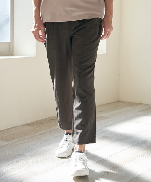 ikka（イッカ）の「【イージーケア／セットアップ対応】Reflax(R) リラックスイージーアンクルパンツ（その他パンツ・メンズ・グリーン/ダークネイビー/ベージュ/チャコールグレー・S/M/L/XL）」の11枚目の写真