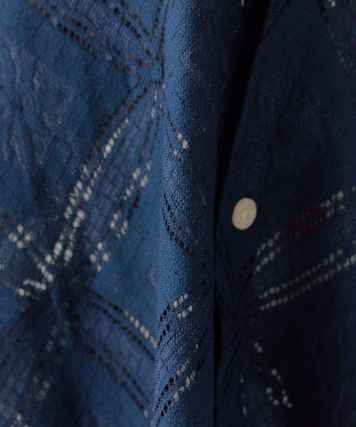 ROOPTOKYO（ループトウキョウ）の「透かし柄シャツ（シャツ/ブラウス・メンズ・ブラック/ネイビー/ホワイト・M/L）」の6枚目の写真