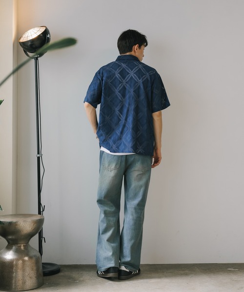 ROOPTOKYO（ループトウキョウ）の「透かし柄シャツ（シャツ/ブラウス・メンズ・ブラック/ネイビー/ホワイト・M/L）」の20枚目の写真