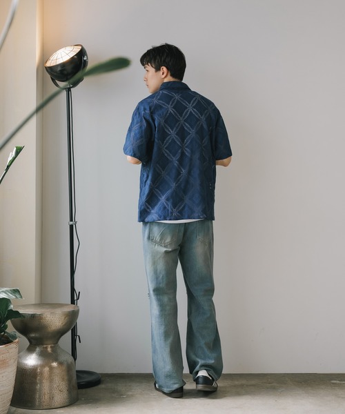 ROOPTOKYO（ループトウキョウ）の「透かし柄シャツ（シャツ/ブラウス・メンズ・ブラック/ネイビー/ホワイト・M/L）」の21枚目の写真