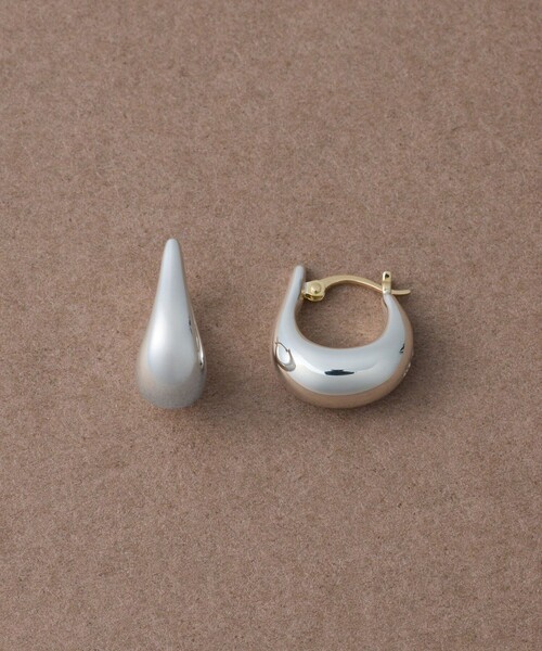 ete ドロップフープピアス ドロップ フープピアス（ピアス（両耳用））｜ete bijoux