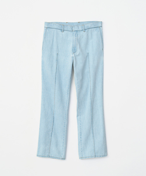 VICTIM（ヴィクティム）の「VICTIM ヴィクティム / DENIM SLACKS ライトオンステーパードデニムスラックス / VTM-25-P-001（デニムパンツ・メンズ・ライトブルー/インディゴブルー・1）」の8枚目の写真