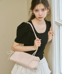 Olu. | サイドリボンスクエアバッグ(ハンドバッグ)