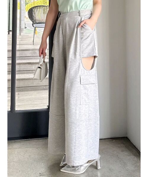 dazzlin（ダズリン）の「サイドーオープンワイドカーゴパンツ（カーゴパンツ・レディース・グレー・MEDIUM/SMALL）」の19枚目の写真