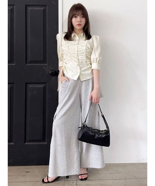 dazzlin（ダズリン）の「サイドーオープンワイドカーゴパンツ（カーゴパンツ・レディース・グレー・MEDIUM/SMALL）」の6枚目の写真