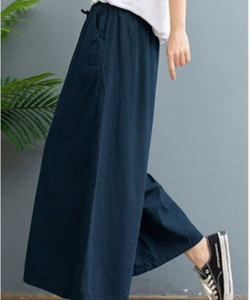 SallyLunn（サリーラン）の「ワイドイージーパンツ（その他パンツ・レディース・ネイビー/ホワイト/グリーン/アイボリー/ブラック・FREE）」の11枚目の写真