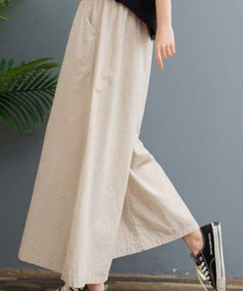 SallyLunn（サリーラン）の「ワイドイージーパンツ（その他パンツ・レディース・ネイビー/ホワイト/グリーン/アイボリー/ブラック・FREE）」の12枚目の写真