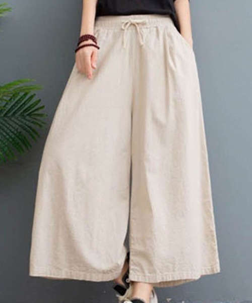 SallyLunn（サリーラン）の「ワイドイージーパンツ（その他パンツ・レディース・ネイビー/ホワイト/グリーン/アイボリー/ブラック・FREE）」の13枚目の写真