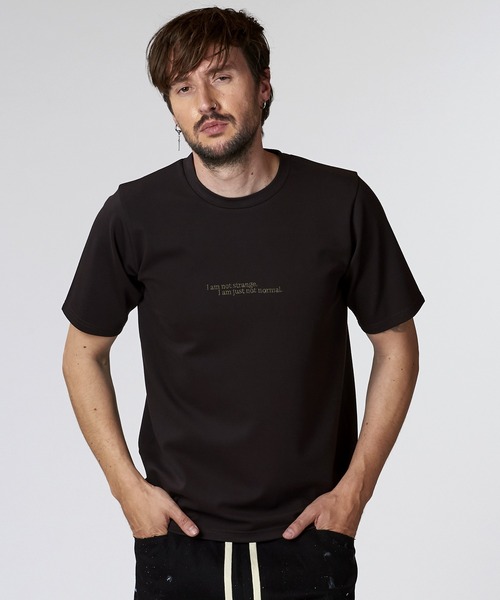 NO ID.(ノーアイディ)の「【NO ID.】Embroidery Message Crew Neck T-Shirt / エンブロイダリー メッセージ クルーネック Tシャツ(Tシャツ/カットソー・メンズ・ブラック/ブラウン/ホワイト・1/2)」の20枚目の写真