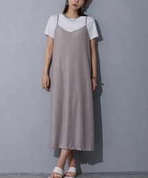 プリーツキャミ&TEE SET