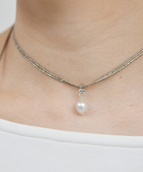 GALLARDAGALANTE(ガリャルダガランテ)の「【2.718×Lemme.】パールコードチョーカー(リング・レディース・シルバー系その他4・FREE)」の3枚目の写真