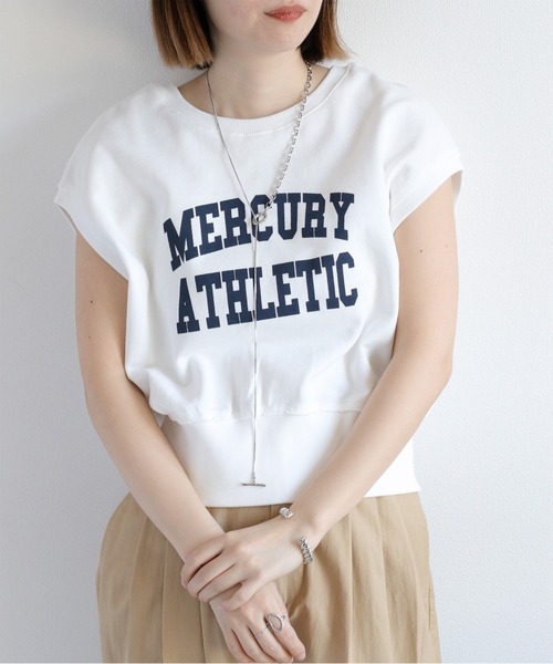 cepo（セポ）の「裏毛ノースリーブスウェットプルオーバー（Tシャツ/カットソー・レディース・チャコール/グレー/オフホワイト・M）」の2枚目の写真