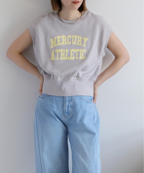 cepo（セポ）の「裏毛ノースリーブスウェットプルオーバー（Tシャツ/カットソー・レディース・チャコール/グレー/オフホワイト・M）」の21枚目の写真