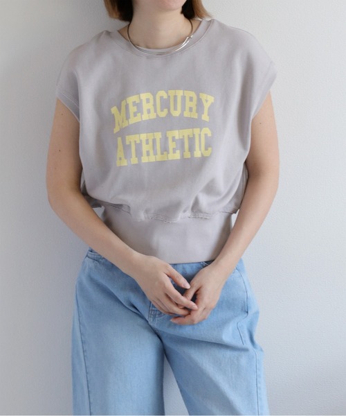 cepo（セポ）の「裏毛ノースリーブスウェットプルオーバー（Tシャツ/カットソー・レディース・チャコール/グレー/オフホワイト・M）」の15枚目の写真