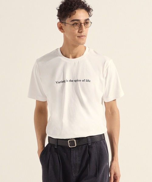 coca（coca）（コカ）の「シンプルロゴTシャツ（Tシャツ/カットソー・メンズ・ダークグリーン/チャコール/ホワイト/ベージュ・XL/L/M）」の2枚目の写真