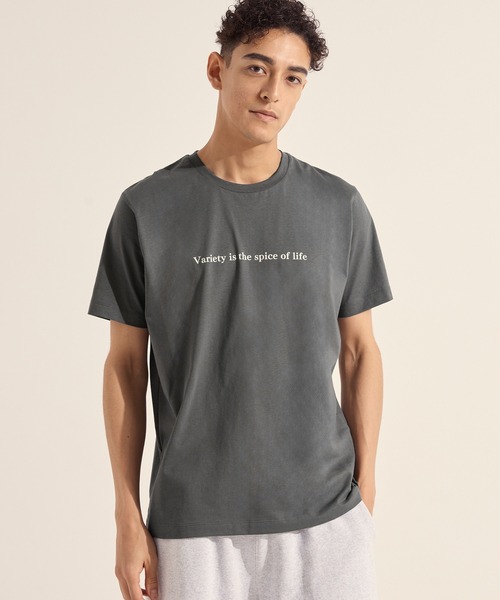 coca（coca）（コカ）の「シンプルロゴTシャツ（Tシャツ/カットソー・メンズ・ダークグリーン/チャコール/ホワイト/ベージュ・XL/L/M）」の3枚目の写真