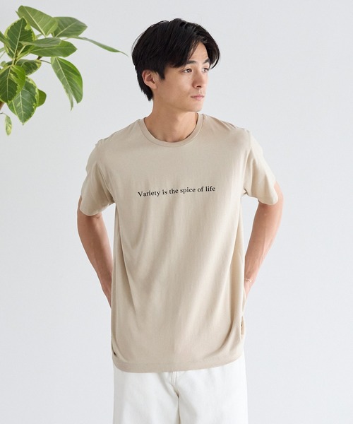 coca（coca）（コカ）の「シンプルロゴTシャツ（Tシャツ/カットソー・メンズ・ダークグリーン/チャコール/ホワイト/ベージュ・XL/L/M）」の5枚目の写真