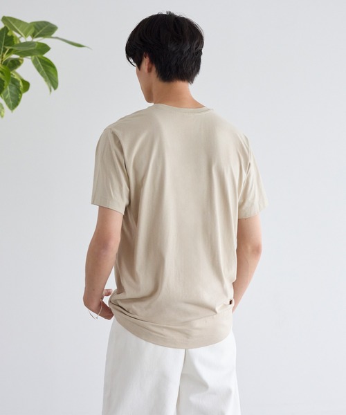 coca（coca）（コカ）の「シンプルロゴTシャツ（Tシャツ/カットソー・メンズ・ダークグリーン/チャコール/ホワイト/ベージュ・XL/L/M）」の6枚目の写真