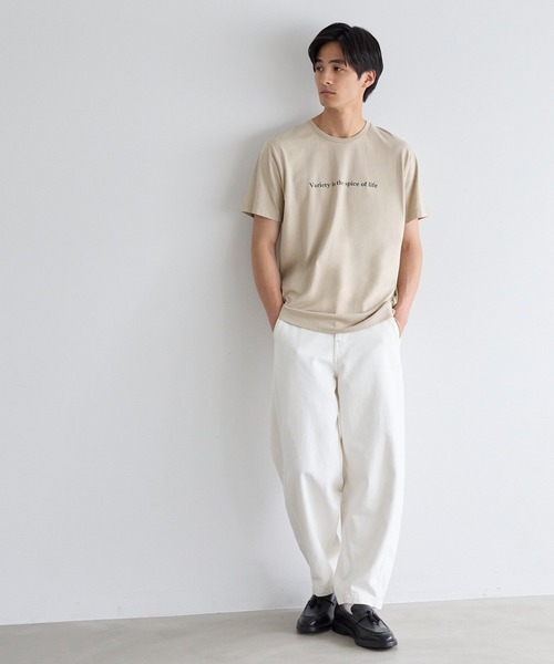 coca（coca）（コカ）の「シンプルロゴTシャツ（Tシャツ/カットソー・メンズ・ダークグリーン/チャコール/ホワイト/ベージュ・XL/L/M）」の7枚目の写真