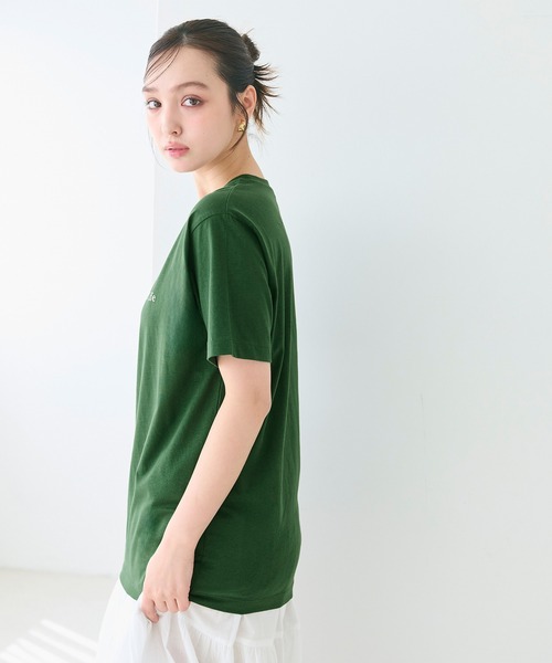 coca（coca）（コカ）の「シンプルロゴTシャツ（Tシャツ/カットソー・メンズ・ダークグリーン/チャコール/ホワイト/ベージュ・XL/L/M）」の8枚目の写真